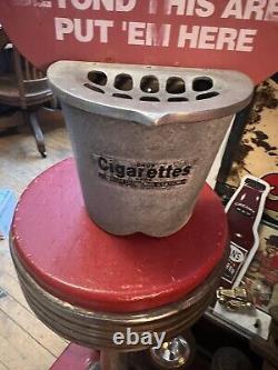 Vintage Old Rare Original Smokers Sipco Dunking Station Metal Drop Ash Tray USA