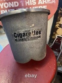 Vintage Old Rare Original Smokers Sipco Dunking Station Metal Drop Ash Tray USA