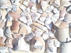 Vintage Olde Historic Shards Rare Beach Finds Pottery Ginger Beers Writing On