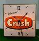 Vintage Orange Crush Advertising Lighted Pam Clock Work's Rare