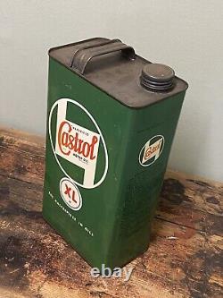 Vintage Original Early Castrol Oil Tin Can Advertising Rare Collectible