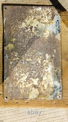 Vintage Original Old Porcelain Enamel Sign Dewar's Perth Whisky Very Rare 1910