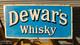 Vintage Original Old Porcelain Enamel Sign Dewar's Whisky Rare Collectible 1930