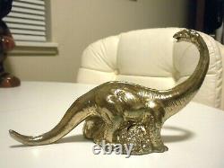 Vintage Original Rare 1960's Sinclair Dinosaur Gold Plated Still Bank Near Min