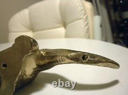 Vintage Original Rare 1960's Sinclair Dinosaur Gold Plated Still Bank Near Min