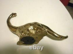 Vintage Original Rare 1960's Sinclair Dinosaur Gold Plated Still Bank Near Min