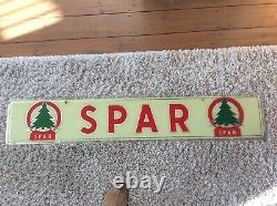 Vintage Original Rare SPAR Shop Sign Glass DESPAR