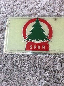 Vintage Original Rare SPAR Shop Sign Glass DESPAR