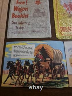 Vintage Original Westons Wagon Wheels Ephemera Rare 1950s