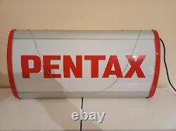 Vintage PENTAX Store Display light Sign working ultra rare 27 large