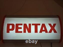 Vintage PENTAX Store Display light Sign working ultra rare 27 large