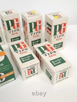 Vintage PG Tips Tea Boxes Unopened Advertising + Brooke Bond D Rare Packaging