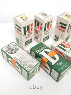 Vintage PG Tips Tea Boxes Unopened Advertising + Brooke Bond D Rare Packaging