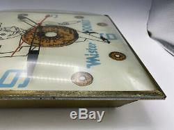 Vintage Pam Lighted Advertising Mister Donut Clock Very Rare Estate Find