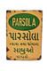 Vintage Parsola Soap Porcelain Enamel Sign 10x7 Gujarati Advertising Baroda Rare