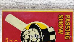 Vintage Passing Show Cigarette Advertising Tin Sign Board Rare Collectible TS198