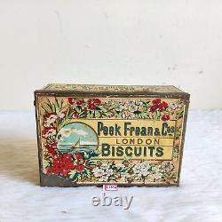 Vintage Peek Frean & Cos Biscuits Advertising Old Decorative Tin Box Rare TI596