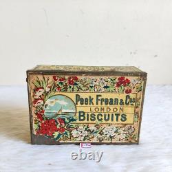 Vintage Peek Frean & Cos Biscuits Advertising Old Decorative Tin Box Rare TI596