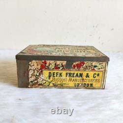 Vintage Peek Frean & Cos Biscuits Advertising Old Decorative Tin Box Rare TI596