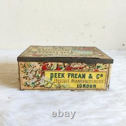 Vintage Peek Frean & Cos Biscuits Advertising Old Decorative Tin Box Rare TI596