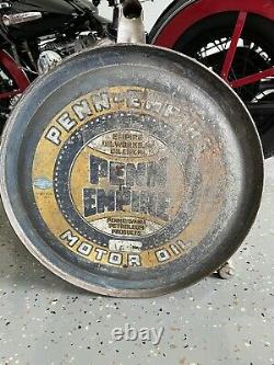 Vintage Penn Empire Works Motor Rocker Oil 5 Gallon Can Rare Orig Pennsylvania