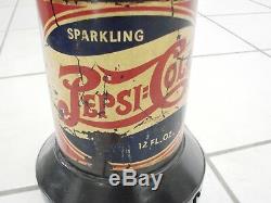 Vintage Pepsi Cola Bottle Radio Rare Model 320 loud hum, 23 1/4 tall Novalty