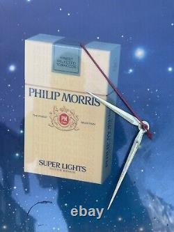 Vintage Philip Morris Cigarette Shop Display Clock RARE