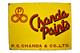 Vintage Porcelain Enamel Chanda Paints Advertising Sign 18x24 Bengal Enamel Rare