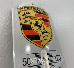 Vintage Porsche Porcelain Sign, Dealership, Gas, Oil, Stuttgart Germany, Rare