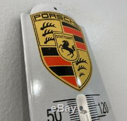 Vintage Porsche Porcelain Sign, Dealership, Gas, Oil, Stuttgart Germany, Rare