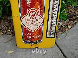 Vintage RARE Buffalo Rock Ginger Ale Soda Advertising Thermometer