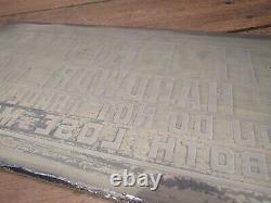 Vintage RARE H. H. FREITAG THE HARDWARE MAN Mirror Glass Sign