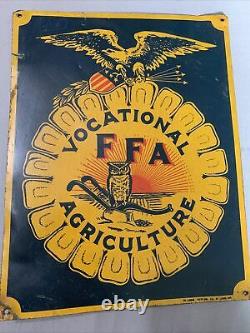Vintage RARE Original 1920s/30s RARE Future Farmers of America Graphic Tin Sign