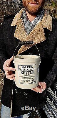 Vintage RARE Red Wing Hazel Butter Advertising Stoneware Crock Jug