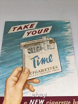 Vintage Rare 1940/50's Cardboard Advertising Board For Churchman's Cigarettes