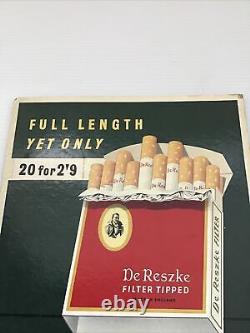 Vintage Rare 1940/50's Shop Cardboard Advertising Board For De Reszke Cigarettes