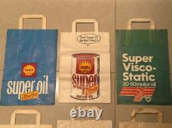 Vintage Rare 7 Petrol Oil Paper Bags Shell Duckhams BP