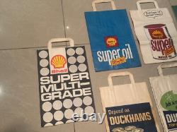Vintage Rare 7 Petrol Oil Paper Bags Shell Duckhams BP
