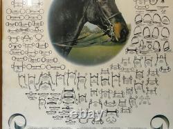 Vintage Rare Advertisement Framed Poster Eldonian Stainless Steel Horse Bits
