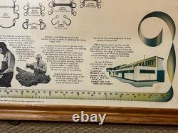 Vintage Rare Advertisement Framed Poster Eldonian Stainless Steel Horse Bits