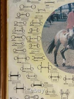 Vintage Rare Advertisement Framed Poster James Cotterell Kangaroo Horse Bits