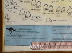 Vintage Rare Advertisement Framed Poster James Cotterell Kangaroo Horse Bits