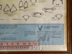 Vintage Rare Advertisement Framed Poster James Cotterell Kangaroo Horse Bits
