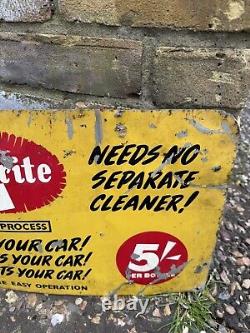 Vintage Rare Autobrite Metal Sign