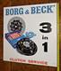 Vintage Rare Borg & Beck Original 3D advert Sign 1960s 3 in 1 Clutch Service See