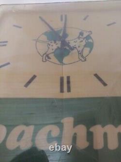 Vintage Rare Coachmen Dealer Wall Clock Advertising Sign 70s Dalmatian Camping