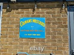 Vintage Rare Colmans Mustard Sign