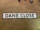 Vintage Rare Dane Road Street Sign Advertising Mancave Close