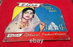 Vintage Rare Elite Optical Industries Frames With Flair Paper Sign Board CB404