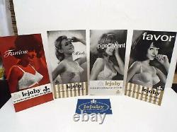 Vintage Rare French Bras Lejaby Dealers Shelf Shop Signs X 5 Good (b190)